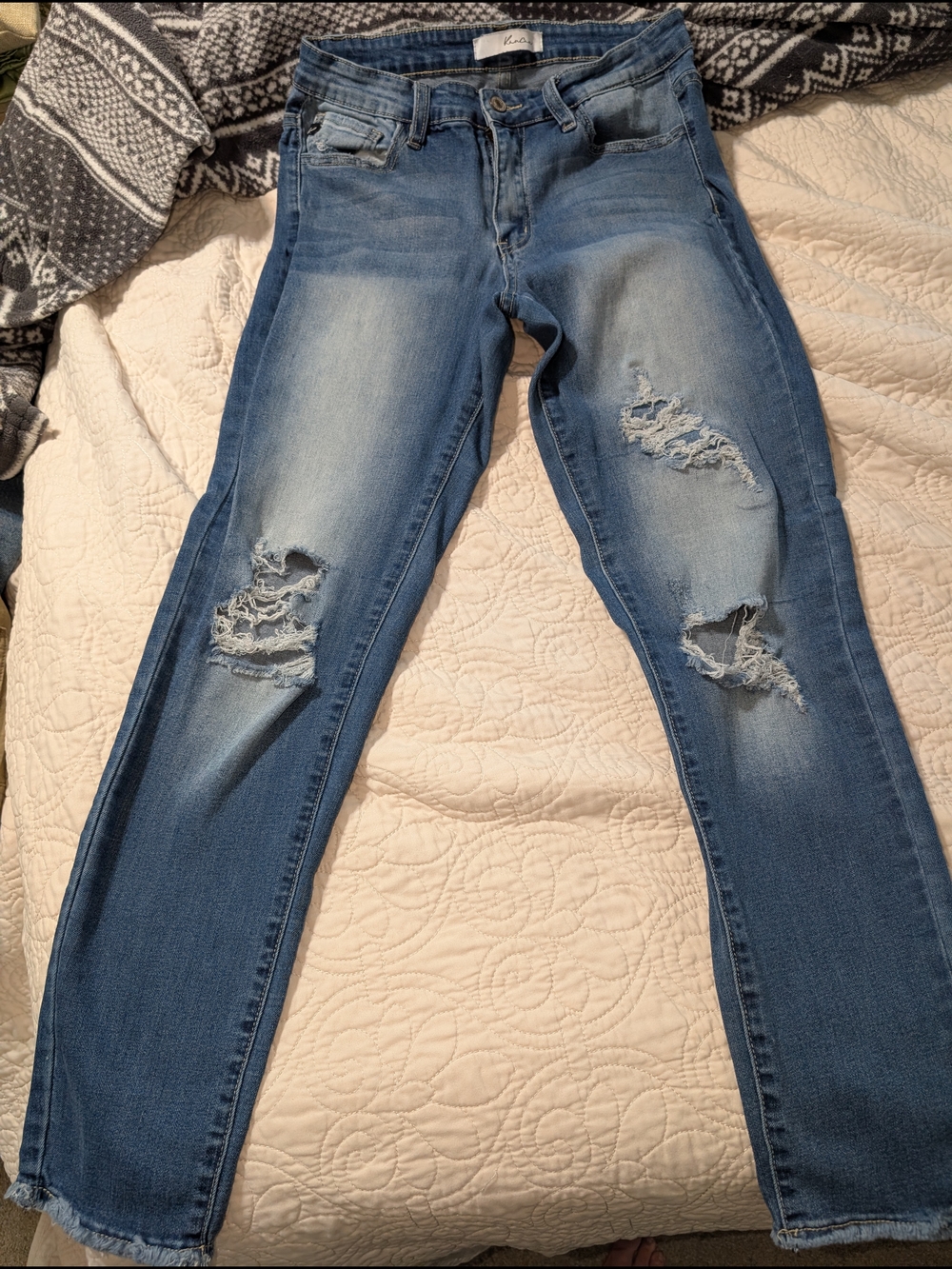 KanCan Light Blue Ripped Skinny Jeans